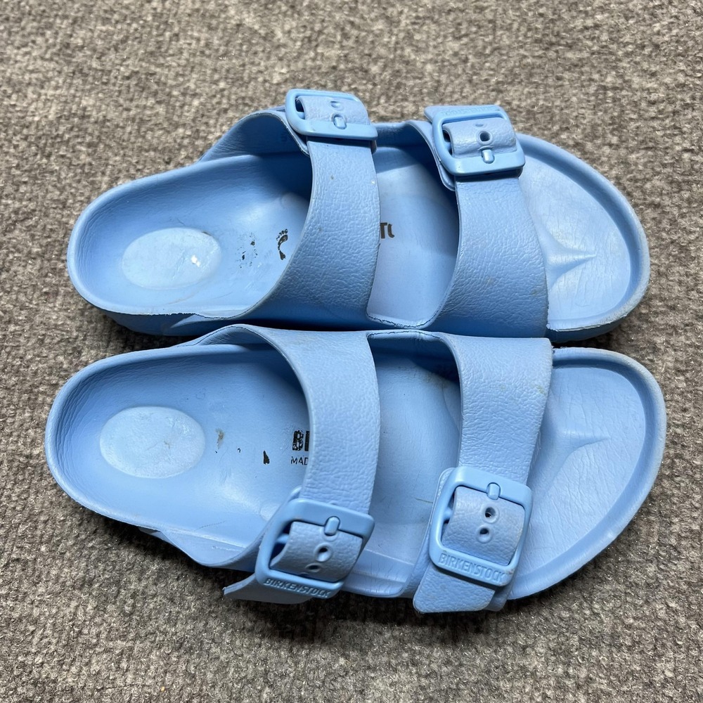 Birkenstock Arizona EVA Sandals Kids Size 13 Blue Slide Adjustable Buckle Summer